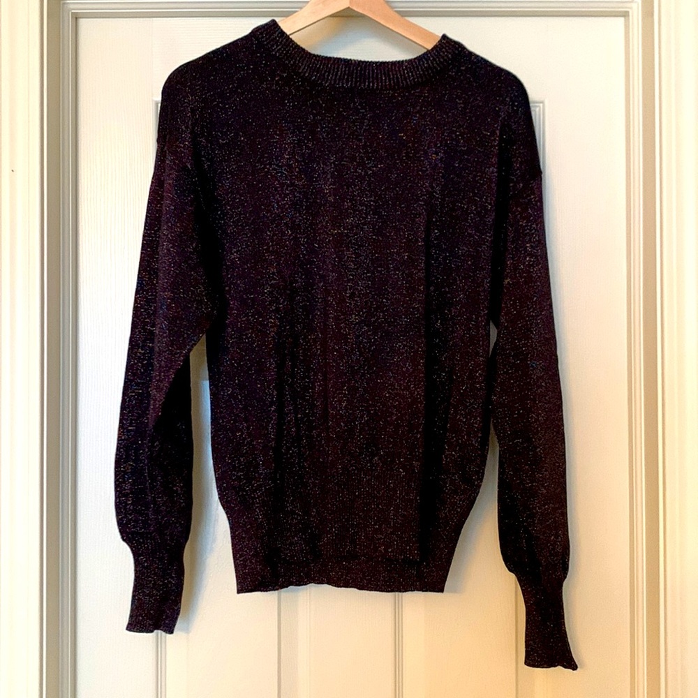 NWT Nine West Multi Sparkle Metallic Sweater, medium